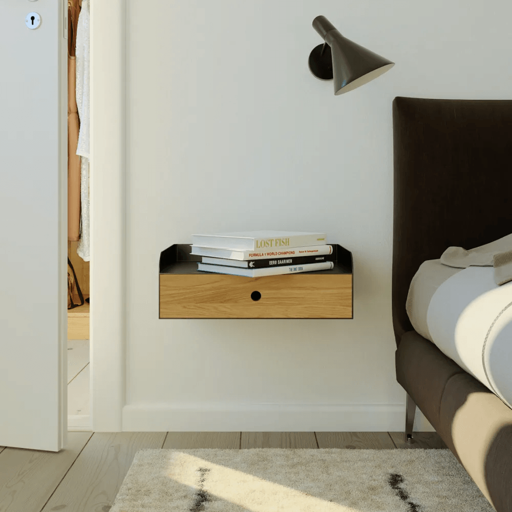 Velador Flotante Contemporáneo Zade Marrón 45cm