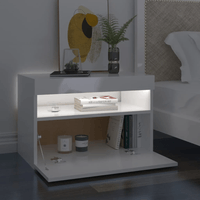 Velador con luz LED Leo color Blanco TU MESITA