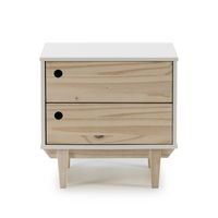 Velador Vintage Moderno Jose 2 Cajones