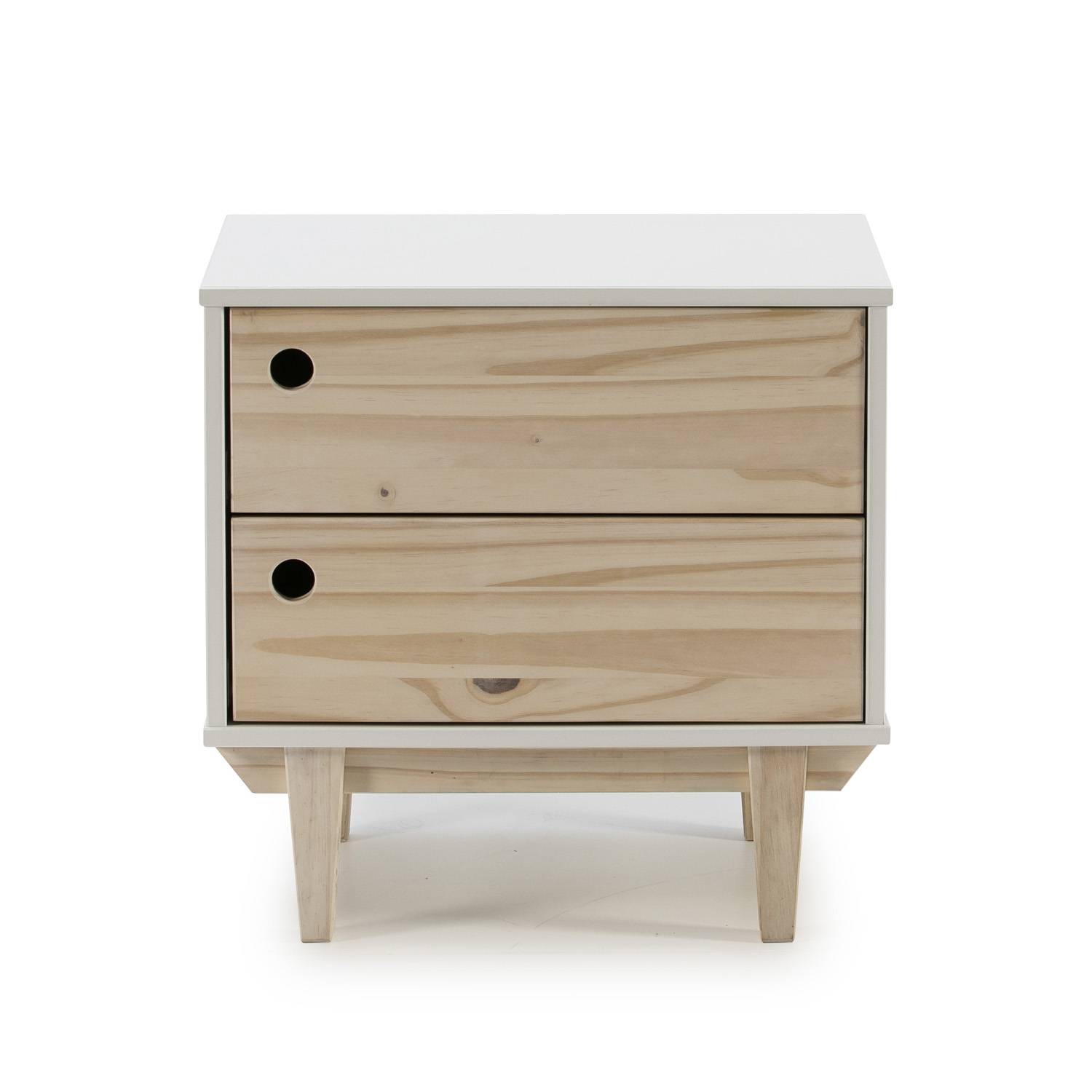 Velador Vintage Moderno Jose 2 Cajones