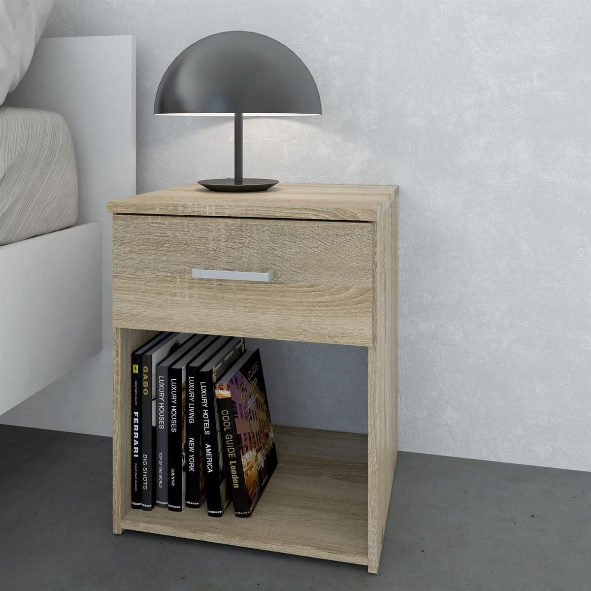 Velador Moderno Sisley 1 Cajón TU MESITA