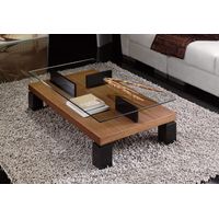 Mesa de Centro Contemporánea Lezner Marrón 100cm