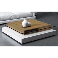 Mesa de Centro Contemporánea Martel Marrón 110 cm