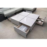 Mesa de Centro Contemporánea Matta Blanco 100 cm
