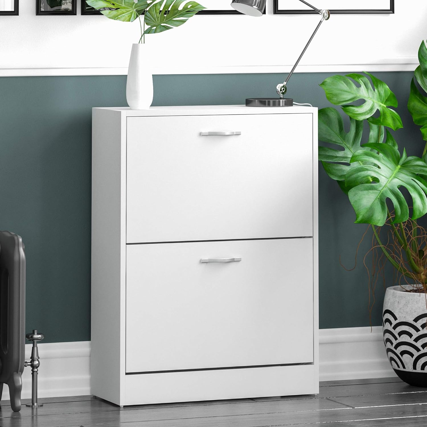Zapatera Clásica 2 puertas Thalia color Blanco TU MESITA