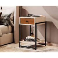 Velador Industrial Elda Caramelo 1 Cajón