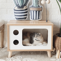 Velador/Cama para Mascota Greta Duna-Blanco 65cm