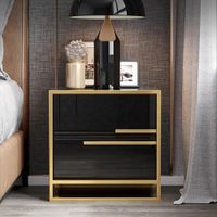 Velador Contemporáneo Luxury Apo Negro 50cm