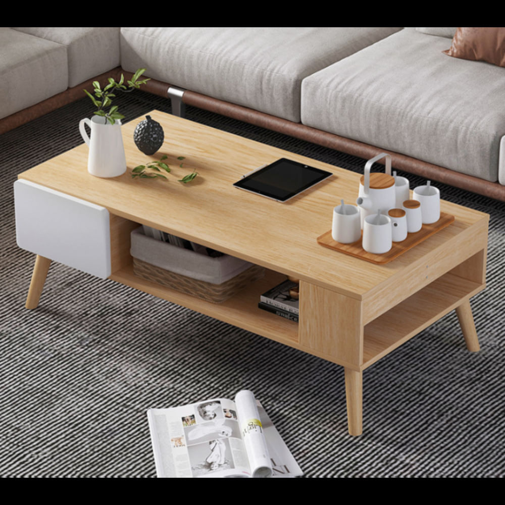Mesa de Centro Marrón Orbe 100 cm