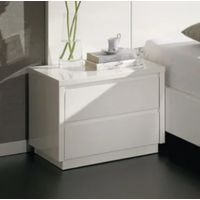 Velador Contemporáneo Minimalista Poré Blanco 60cm