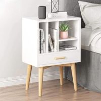 Velador Moderno multiusos Hazel color Blanco TU MESITA