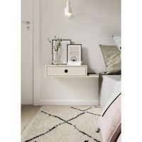 Velador Flotante Contemporáneo Armani Blanco 45cm
