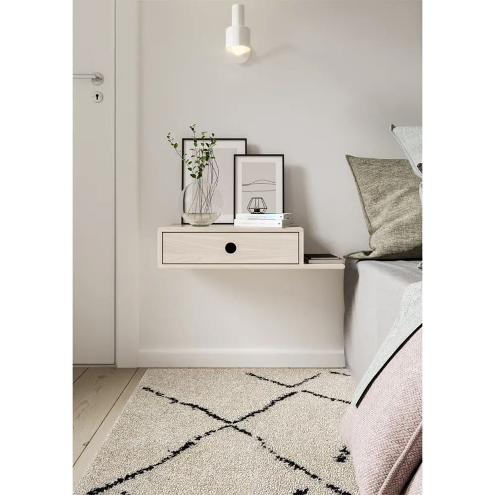 Velador Flotante Contemporáneo Armani Blanco 45cm