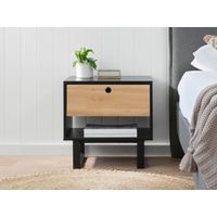 Velador Contemporáneo Maravi Negro 50 cm