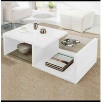 Mesa de Centro Moderno Melamine Blanco