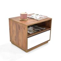 Mesa De Noche Andreina Caramelo Blanco