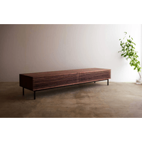 Mesa de TV Aparador Minimalista Roger color Marrón TU MESITA 2 puertas