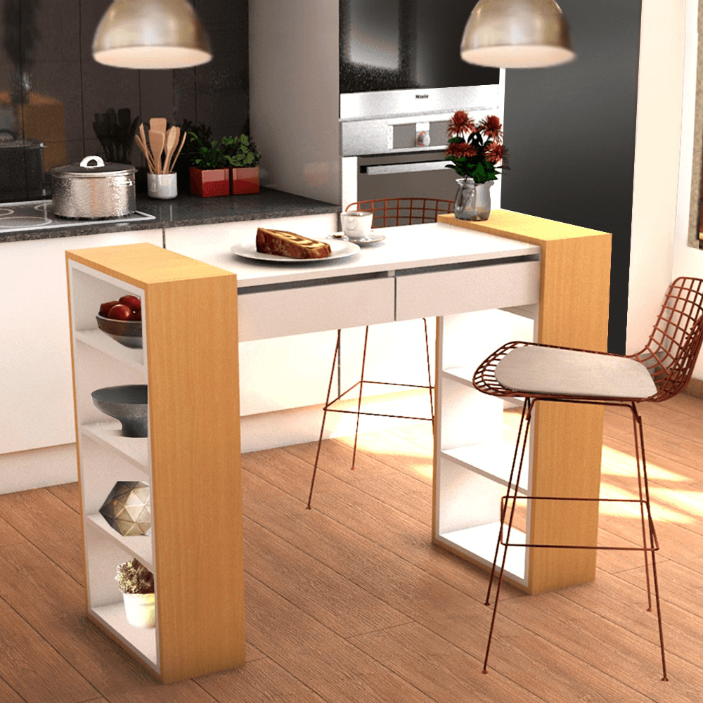 Mesa Desayunador Bahía Blanco/Duna 120 cm
