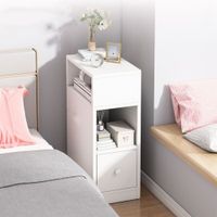 Mesa de noche Moderna Maia Blanco 1 Cajón