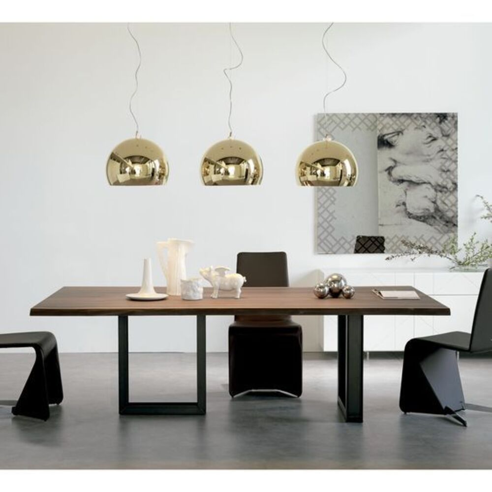 Mesa de Comedor Contemporánea Maka Marrón-Negro 200cm