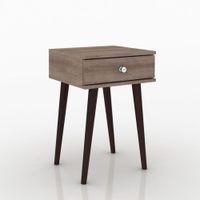 Mesa Auxiliar Rossana 1 puerta 40cm Rustico