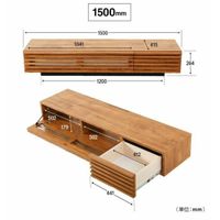 Mueble TV Clásica Tatiana color Marrón TU MESITA 1 puerta 1 cajón