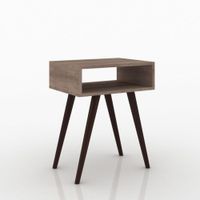 Mesa Auxiliar Cristina 1 nicho 46cm Rustico