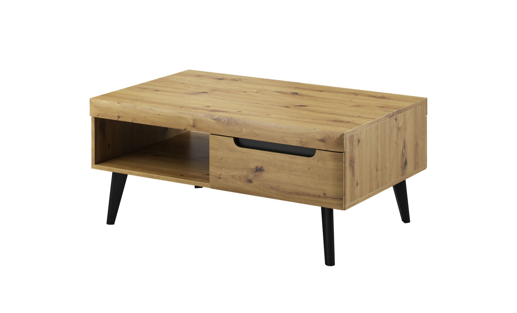Mesa de Centro Rústica Tauro color Duna 1 cajón TU MESITA