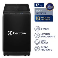Lavadora Electrolux Carga Superior 17kg Efficient Silent Inverter Negra (EWIJ17F2XSYB)