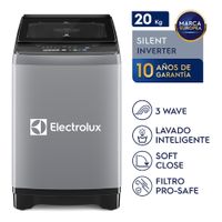 Lavadora Electrolux Carga Superior 20kg Efficient Silent Inverter Gris (EWIJ20F2XSYG)
