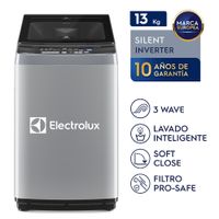 Lavadora Electrolux Carga Superior 13kg Efficient Silent Inverter Gris (EWIJ13F2XSYG)