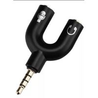 ADAPTADOR JACK DIVISOR DE AUDIO Y MICRÓFONO 35MM