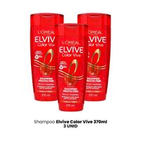 Shampoo Elvive Color Vive 370ml 3 Unid