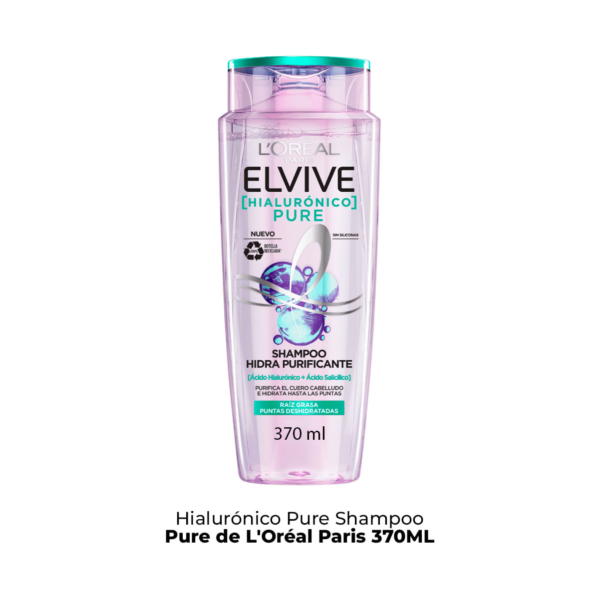 Hialurónico Pure Shampool'Oréal Paris 370ml