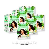 Shampoo Pinta Canas Marrón Oscuro Dexe 10 Piezas 3 Cajas