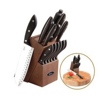 Set de Cuchillos Oster® 14 Pzs Huxford Acero Inoxidable 60772 14 - MEGA IMPORT