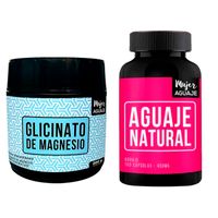 Glicinato de Magnesio 200 g + Aguaje Natural 100 Cápsulas Mujer Aguaje