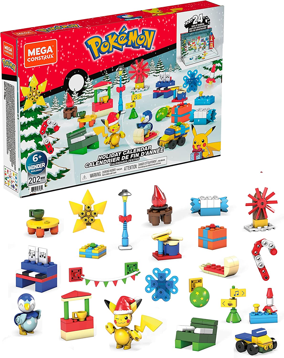 Mega Construx Pokemon Holiday Calendar Construction Set