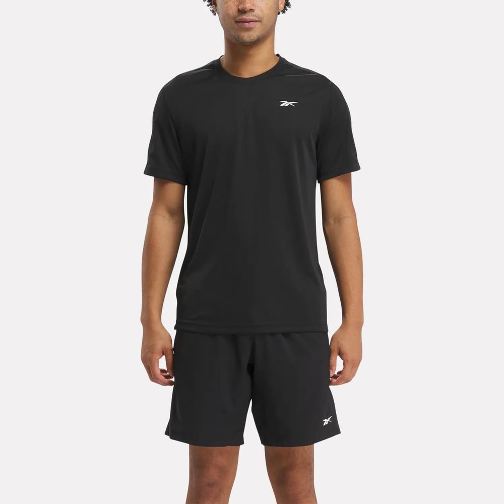 Polo Deportivo Reebok Hombre Ss Tech Tee 100057839 Negro