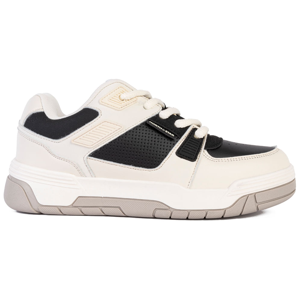Zapatillas Urbanas North Star Hombre Skater Chunky Hueso