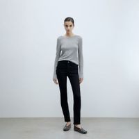 Jeans Skinny Sfera Mujer Cuadro Ventana Negro