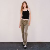 Jeans Culotte Sfera Mujer Regular Kaki