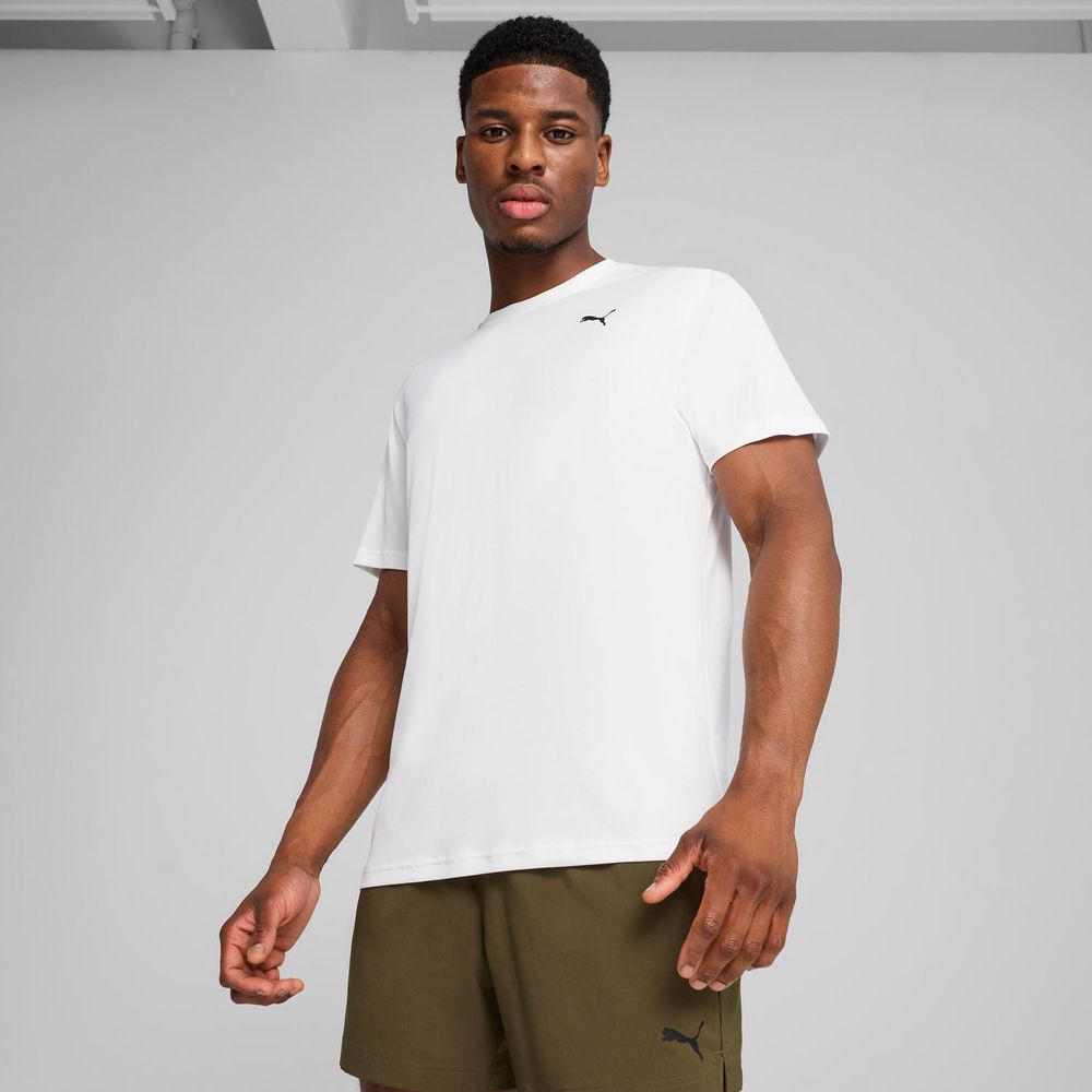 Polo Deportivo Puma Hombre M Tad Essential Poly Texture T 527155 02 Blanco
