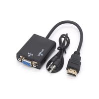 Adaptador HDTV a VGA con Audio HDTV macho a VGA hembra 1080P