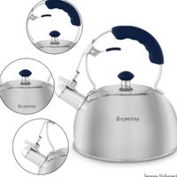 TETERA FINEZZA FF-T0046 ACERO INOXIDABLE AZUL 2.5 L  - MEGA IMPORT