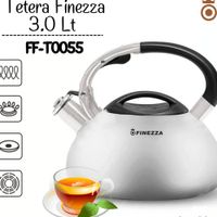 Tetera Finezza De Acero Inoxidable de 3.0 Lt - FF-T0055-IN - MEGA IMPORT