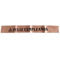 Banda feliz cumpleaños fiesta oro rosa