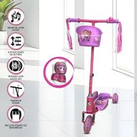 Scooter para Niños con Kit de Protección «FUNNY RIDE» Rosa