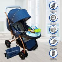 Coche Cuna «SHABERT GOLD» Lila