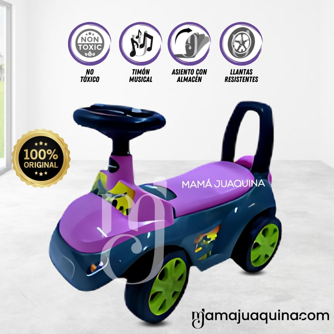 Correpasillo Montable Beautiful «BUGGY DINO II» Morado